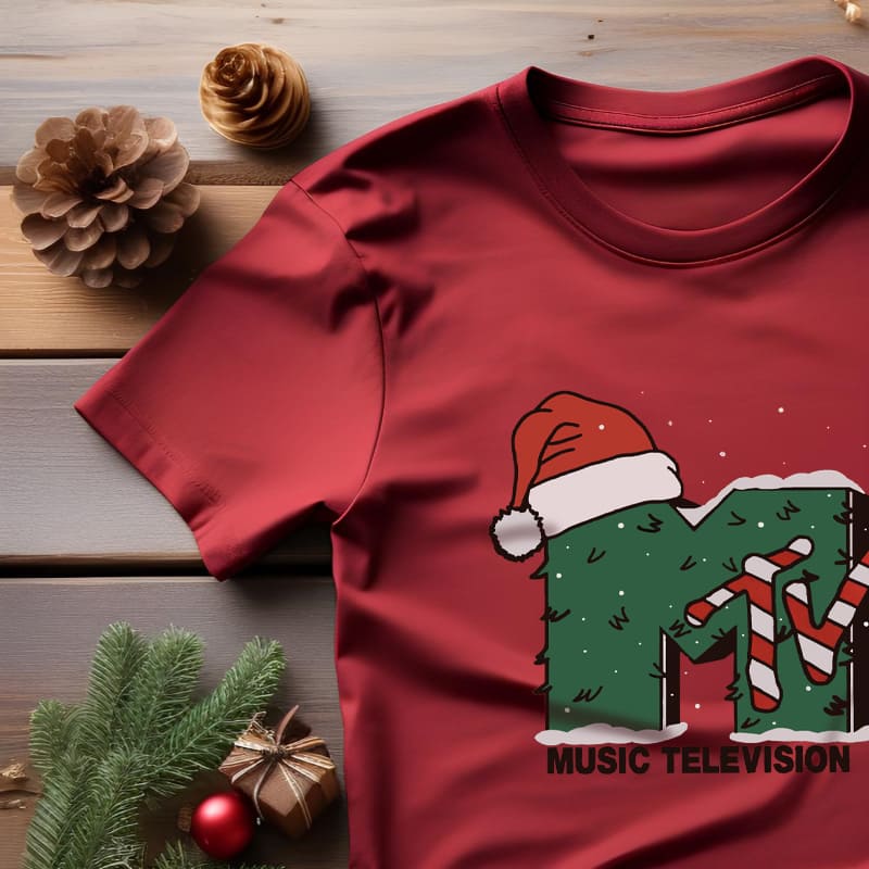 MTV Christmas Shirt Design