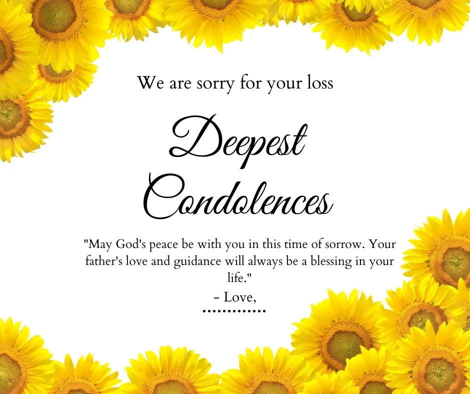 Religious Sympathy Messages for the Loss of Father