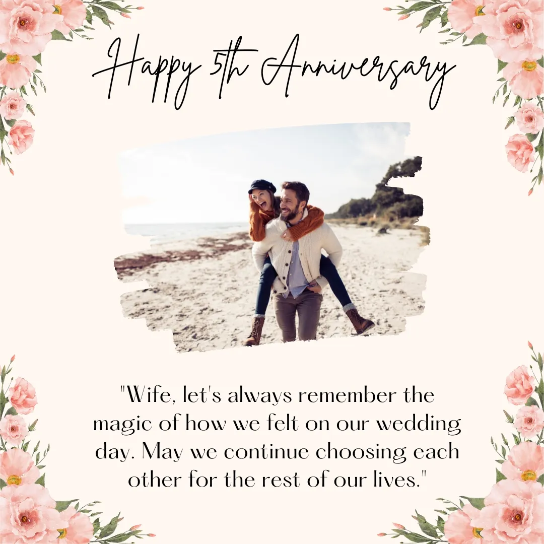 5 year wedding anniversary quotes for wife