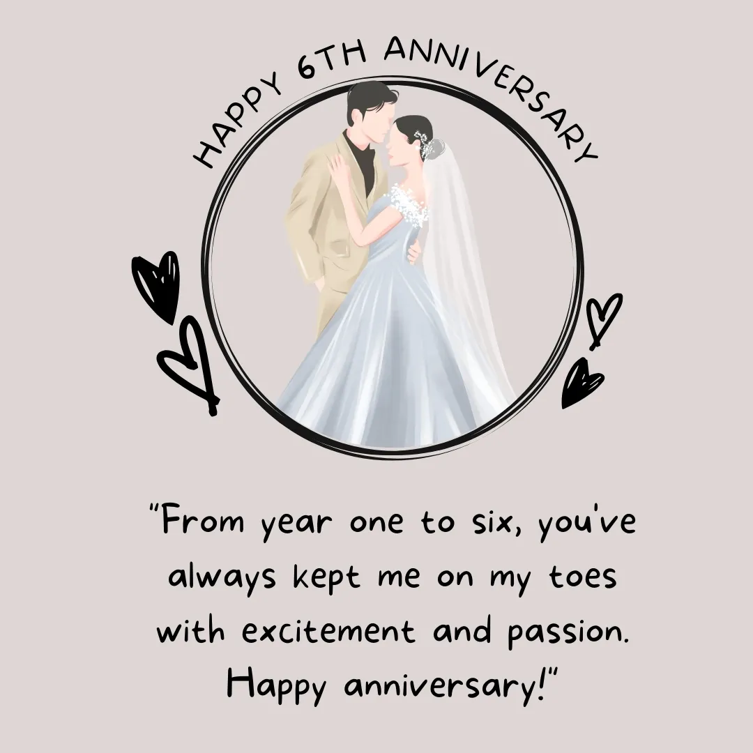 6 year anniversary quotes for wife