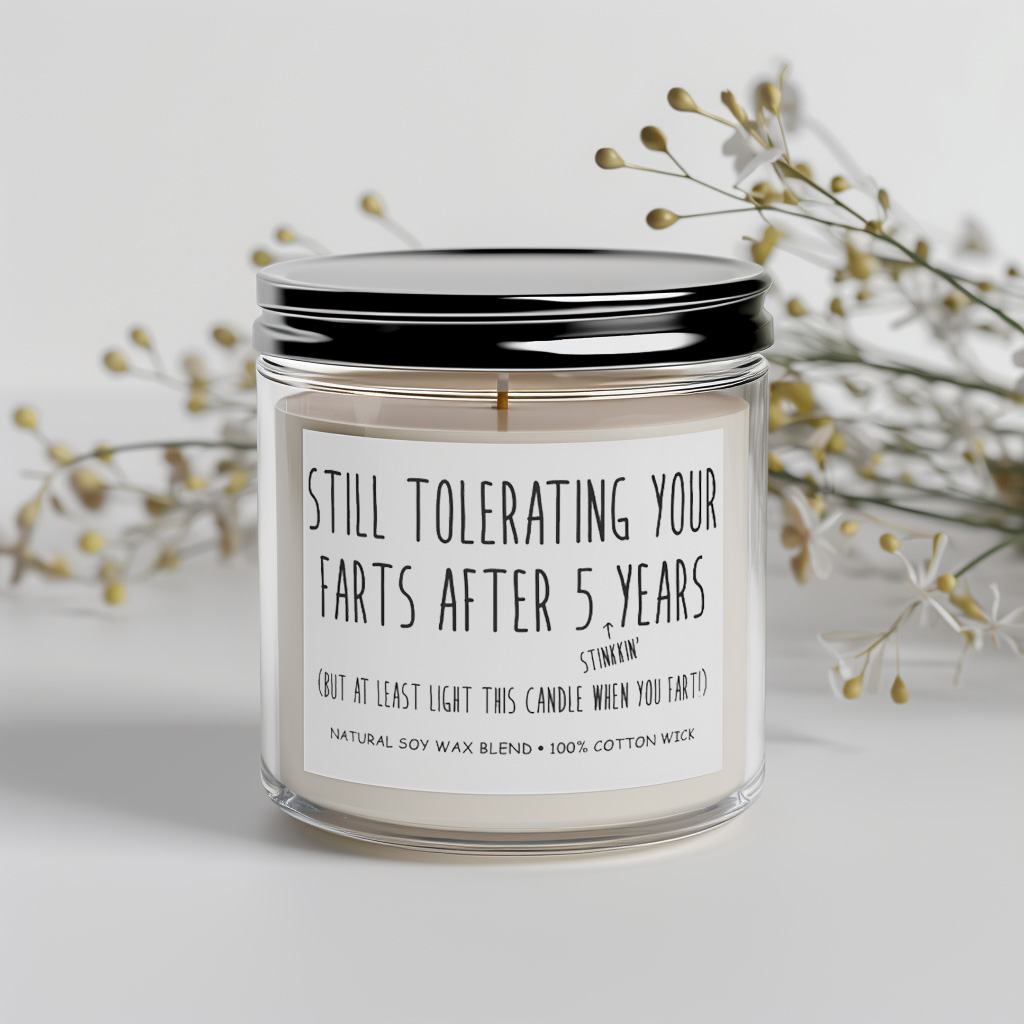 5th Anniversary Scented Candle
